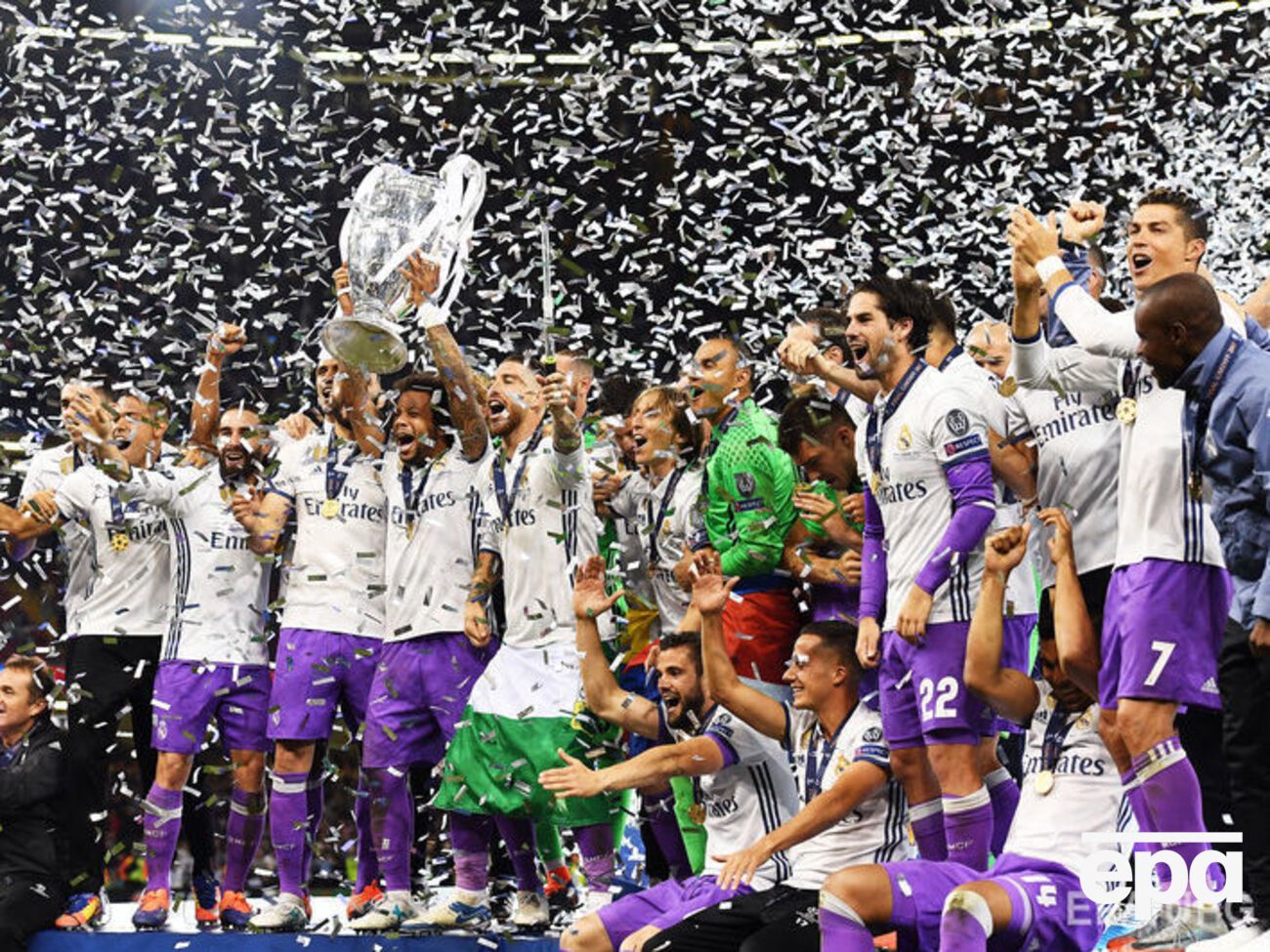 Мадридський "Реал" радіє перемозі у фіналі Ліги чемпіонів. Фоторепортаж