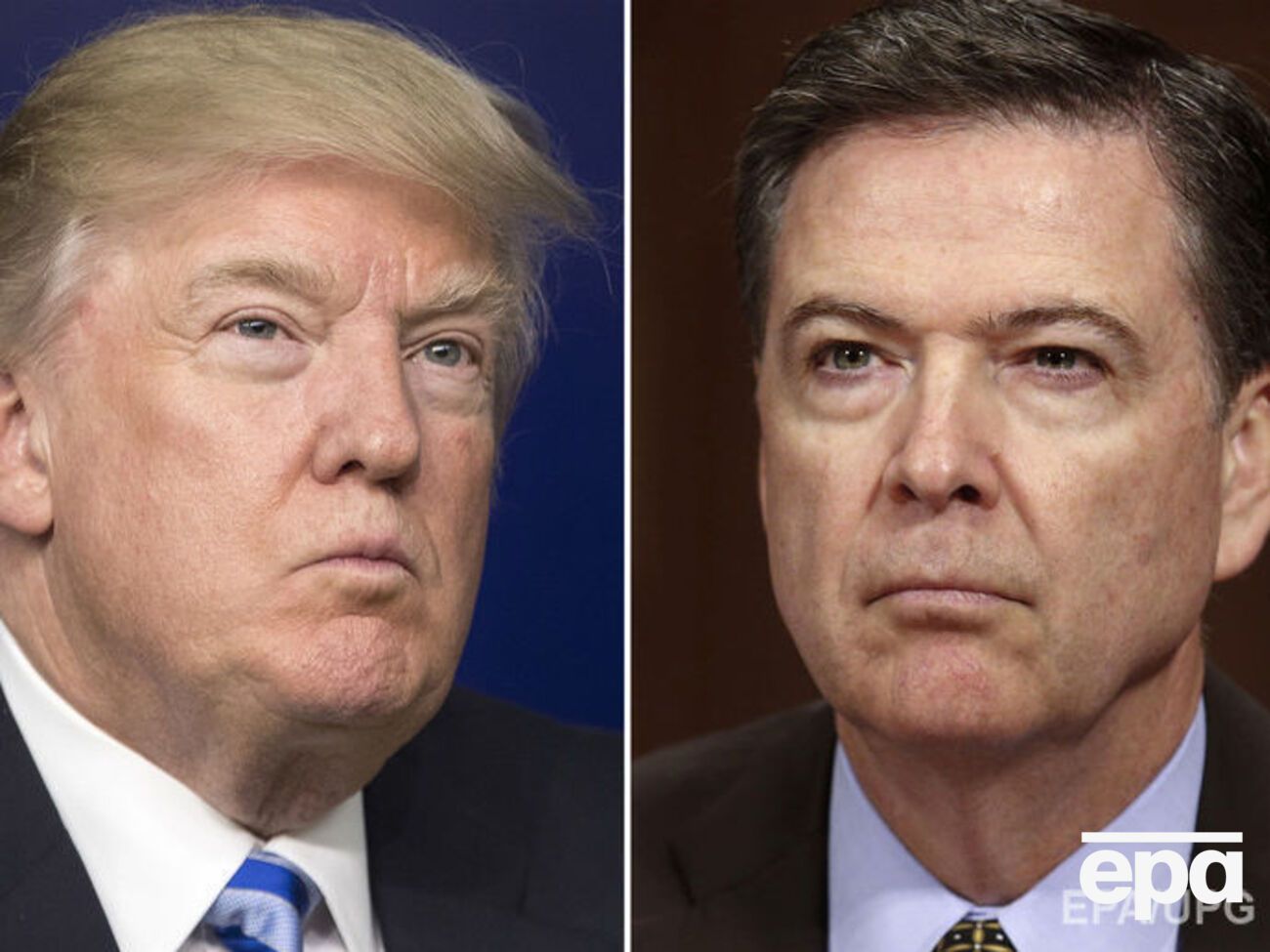 Коми (справа) показалось, что Трамп пытался установить "нечто вроде патронажных отношений" с ФБР