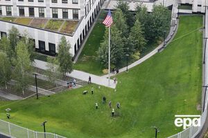В Киеве прогремел взрыв на территории посольства США. Фоторепортаж