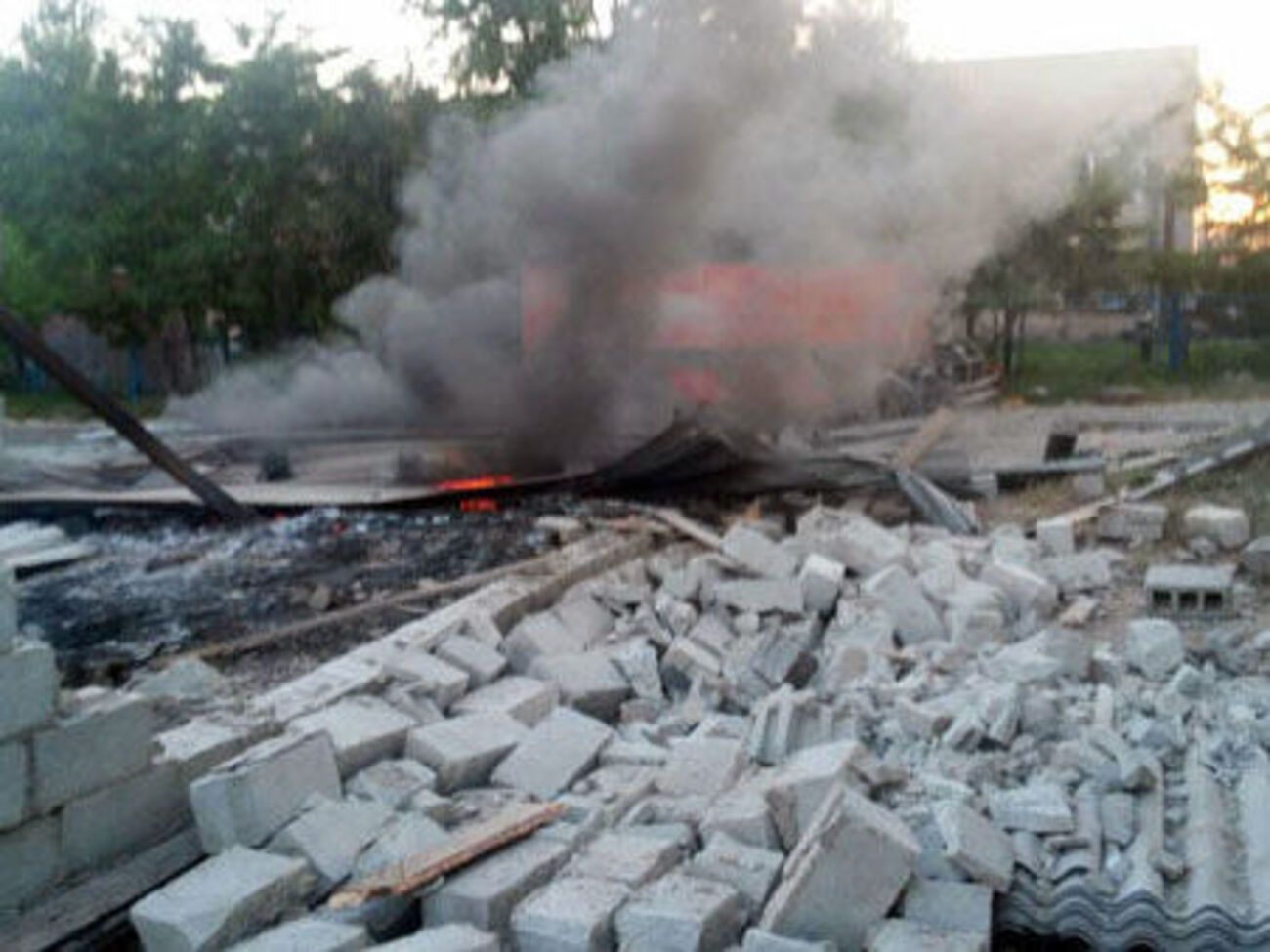 Последствия обстрелов Сартаны