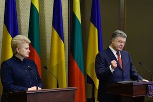 Грібаускайте та Порошенко заявили про єдину позицію щодо санкцій проти РФ