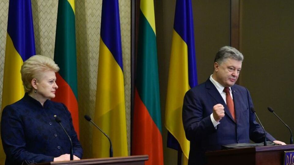 Грібаускайте та Порошенко заявили про єдину позицію щодо санкцій проти РФ