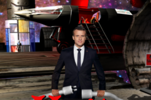 Зображення Макрона зазнали різних маніпуляцій від майстрів фотошопу