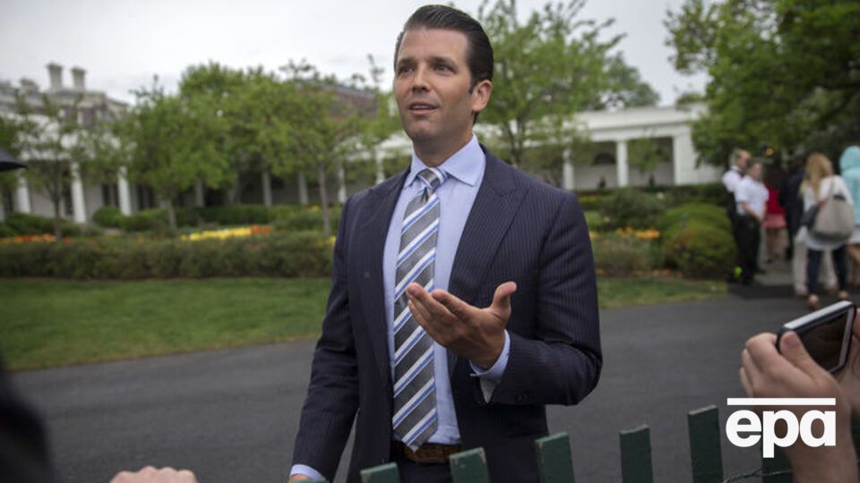 Син президента США стверджує, що планував отримати на зустрічі з Весельницькою компромат на Гілларі Клінтон