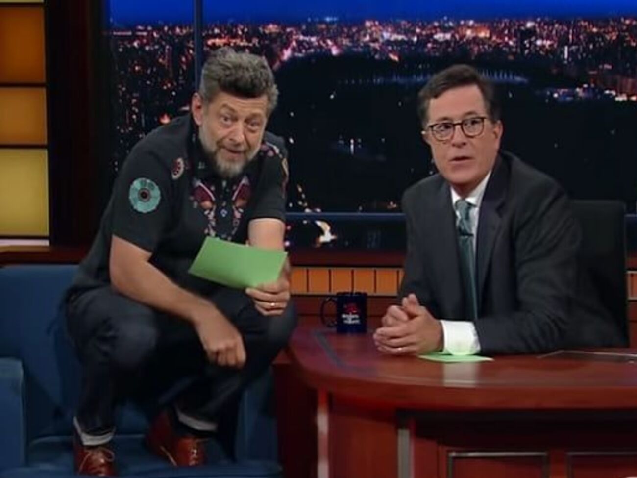 Серкіс брав участь у шоу The Late Show