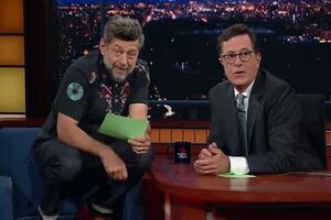 Серкис принимал участие в шоу The Late Show