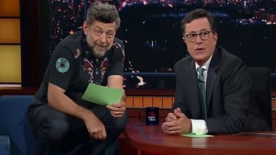 Серкис принимал участие в шоу The Late Show