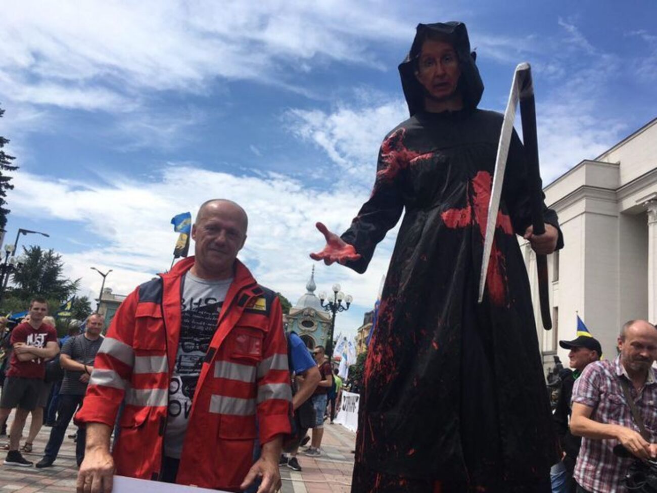 "Псевдореформа залита кров'ю українців", &ndash; заявив ведучий акції