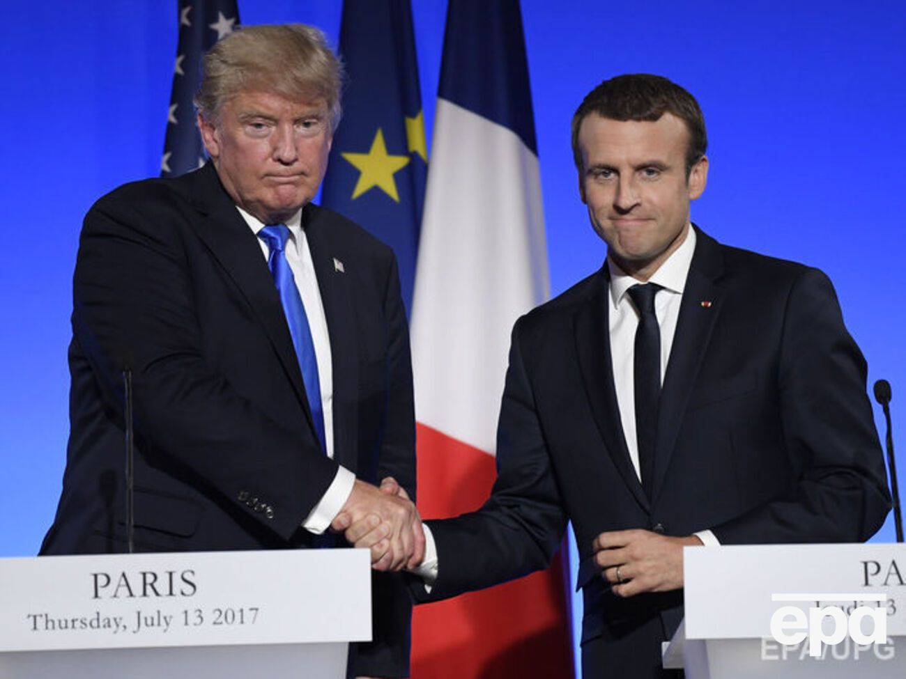 Трамп і Макрон провели спільну прес-конференцію