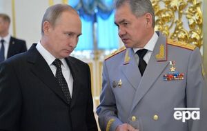 Президент РФ Владимир Путин и министр обороны России Сергей Шойгу