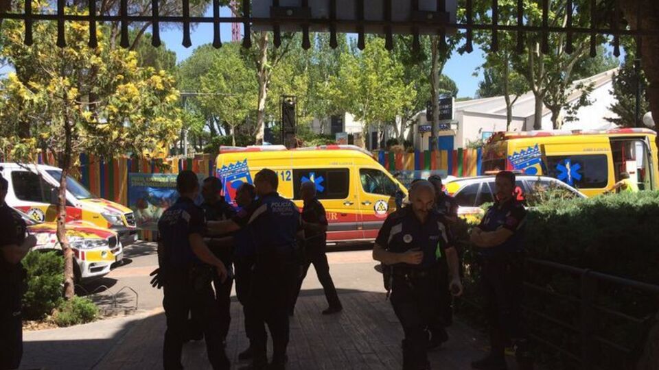 Столкновение произошло в мадридском парке атракционов