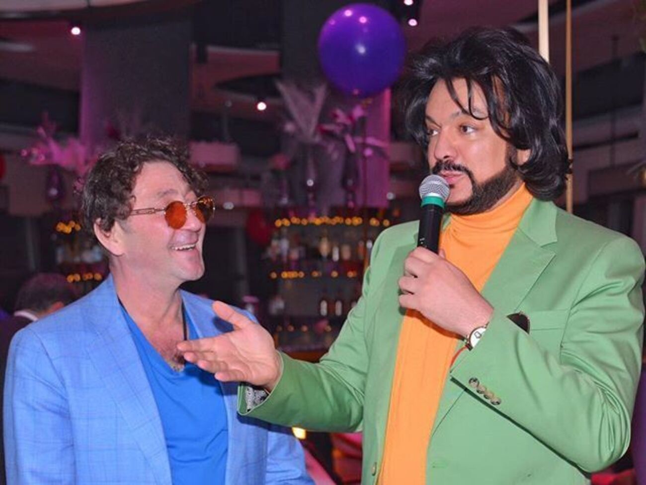 Лепс (на фото слева) отпраздновал 55-летие