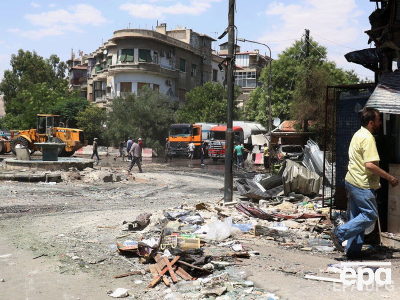 Наслідки вибуху на площі Гадір