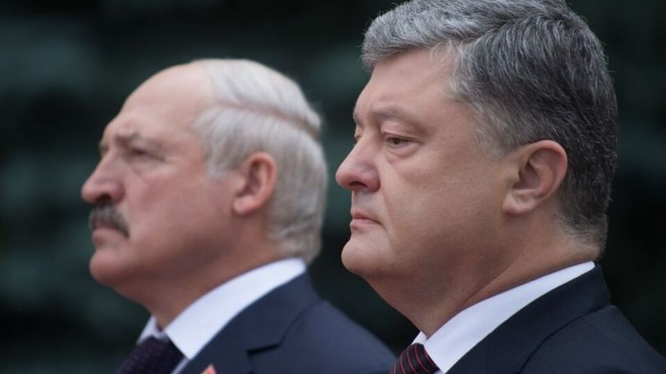 Порошенко говорил о войне на Донбассе в ходе брифинга с Лукашенко