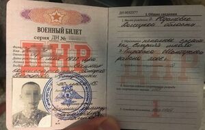 "Военный билет ДНР" был обнаружен во время досмотра багажа и личных вещей боевика