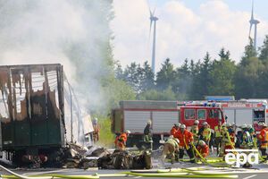 У Баварії сталася аварія з автобусом і вантажівкою