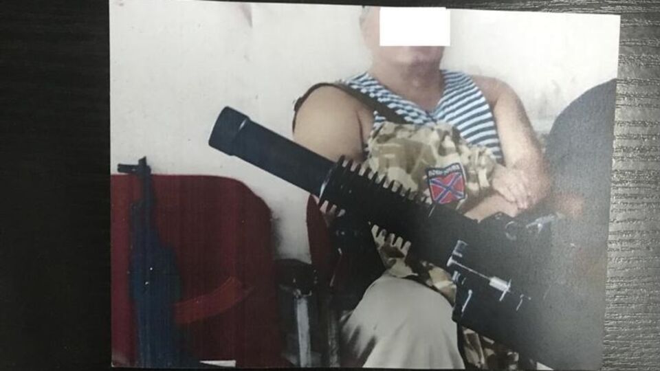 У затриманого виявили фотографії бойовиків