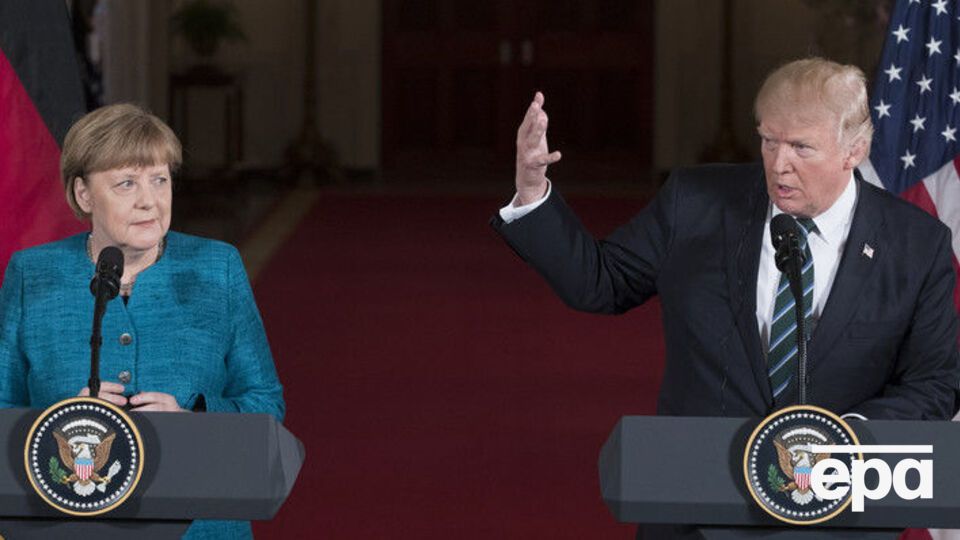 Первый раз Меркель и Трамп встречались в Вашингтоне