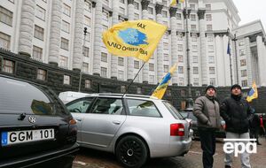 У січні під Кабміном протестували власники машин з іноземними номерами