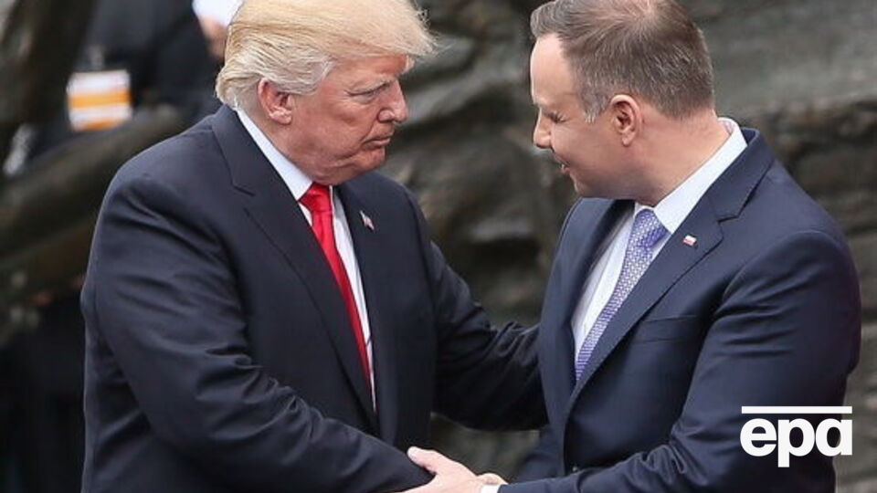 У Варшаві президент США Дональд Трамп зустрівся з польським колегою Анджеєм Дудою