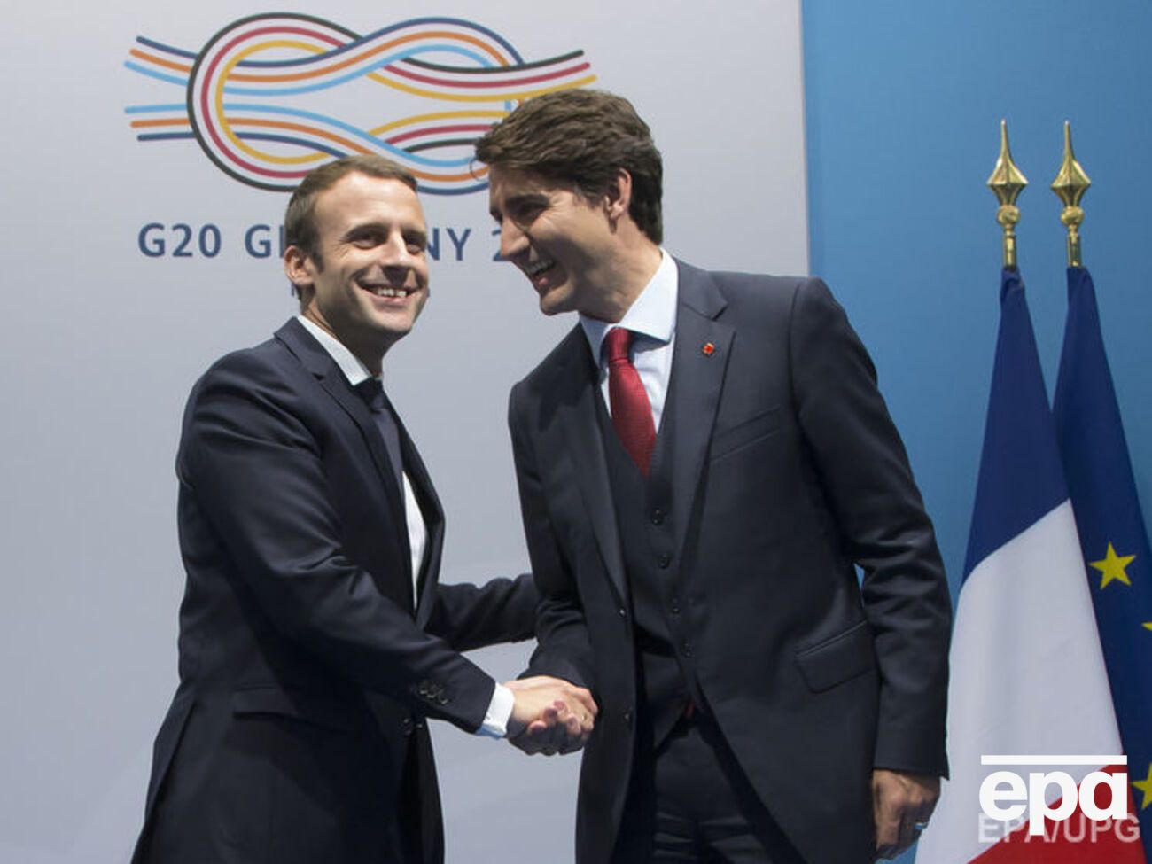 Макрон и Трюдо встретились в рамках саммита G20 в Гамбурге
