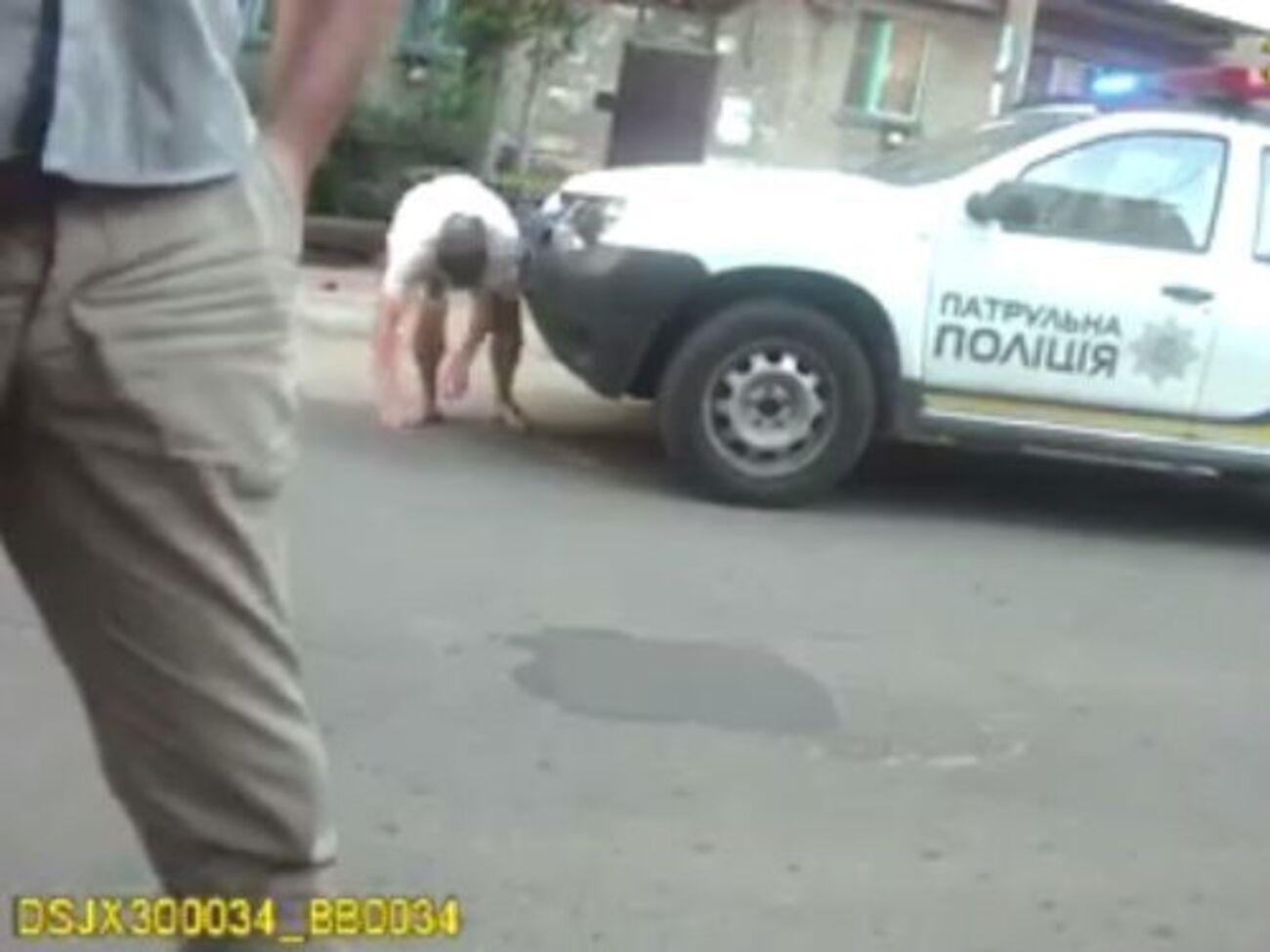 "Жертва" наезда стоящего на месте автомобиля
