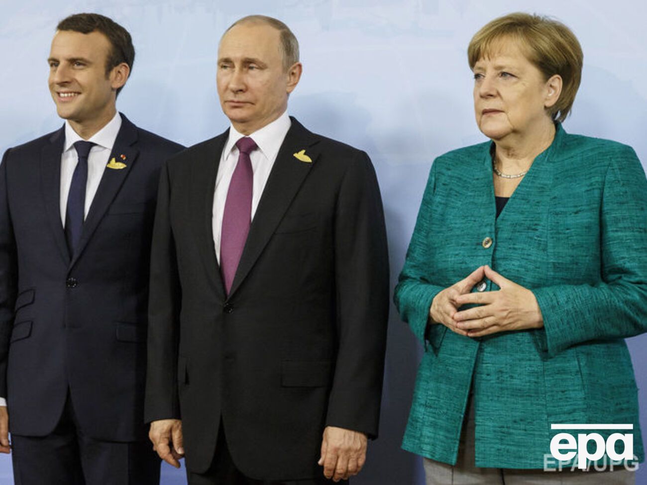 Макрон, Путін і Меркель зустрілися під час робочого сніданку на саміті в Гамбурзі