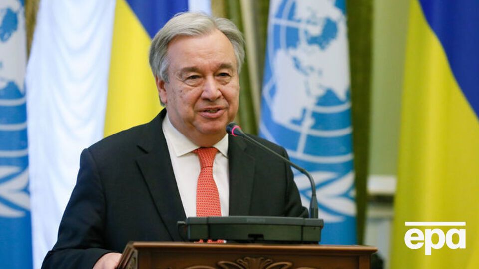 Гутерріш у Києві заявив про готовність продовжити гуманітарні програми ООН, щоб полегшити життя вимушеним переселенцям