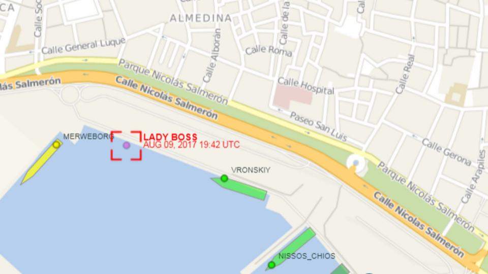 Сухогруз Lady Boss доставили в порт Альмерия