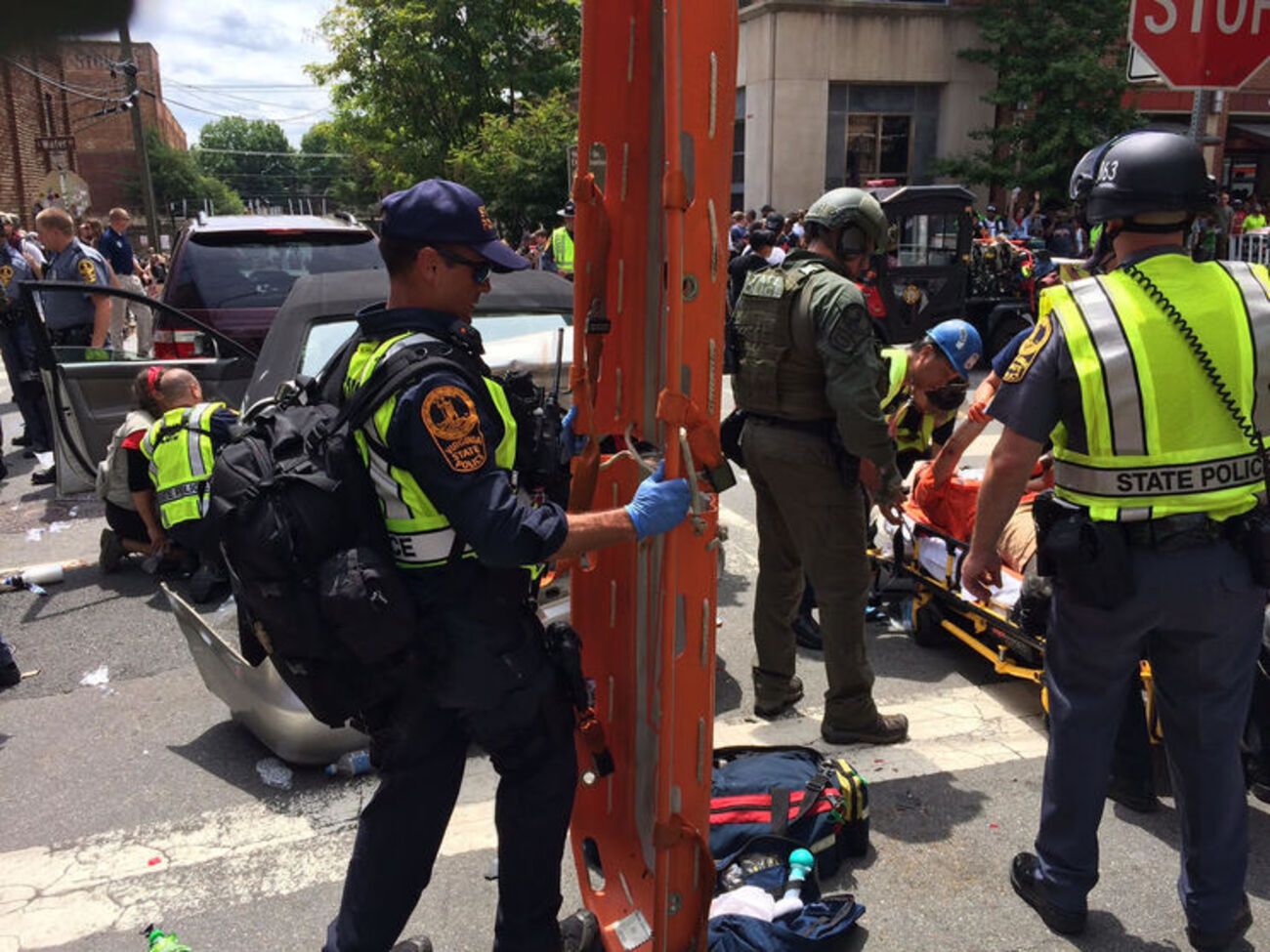 В результате наезда пострадало несколько человек