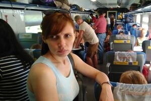 Часть пассажиров ехала стоя