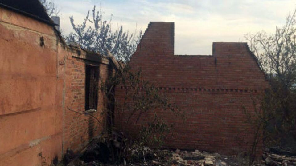 Возгорание произошло вследствие артобстрела