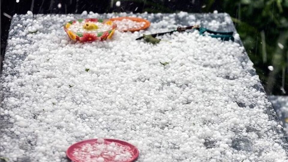 Во Львове вчера выпал крупный град