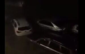 Поток воды в Судаке понес автомобили