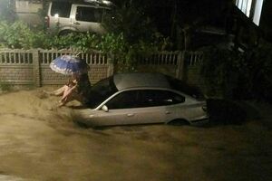 Последствия селевого потока в Судаке
