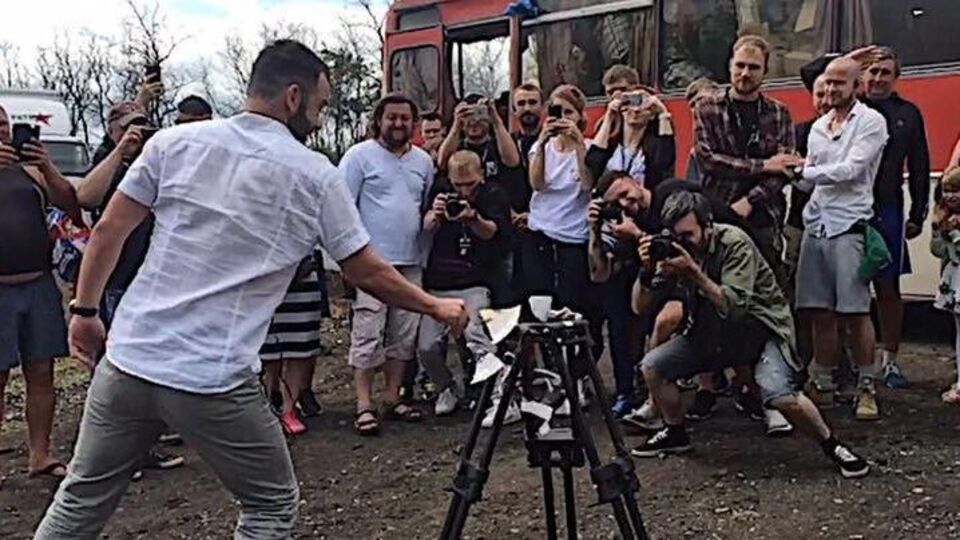 Снимают фильм в Старобельске