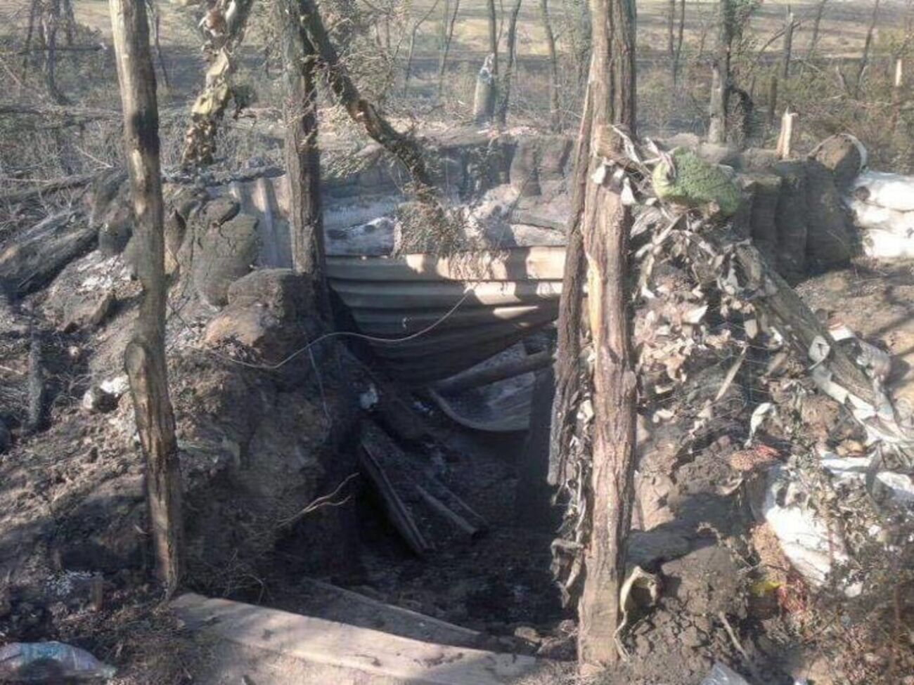 Вячеслав Власенко: Потерь нет.&nbsp;Но и блиндажа нет. И бочки с водой нет