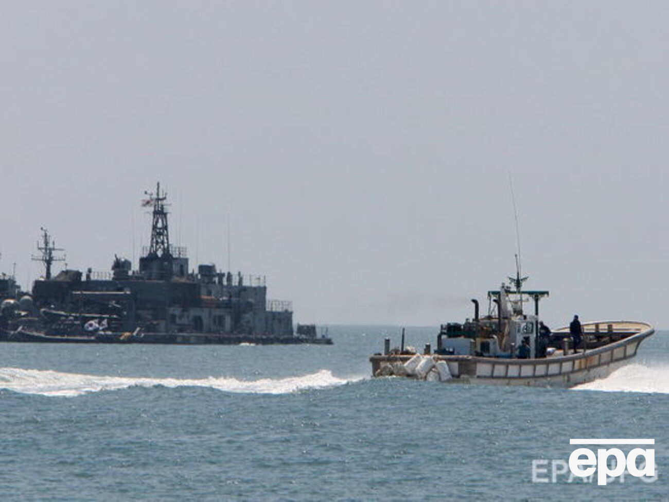 О времени и месте перехвата кораблей не сообщается