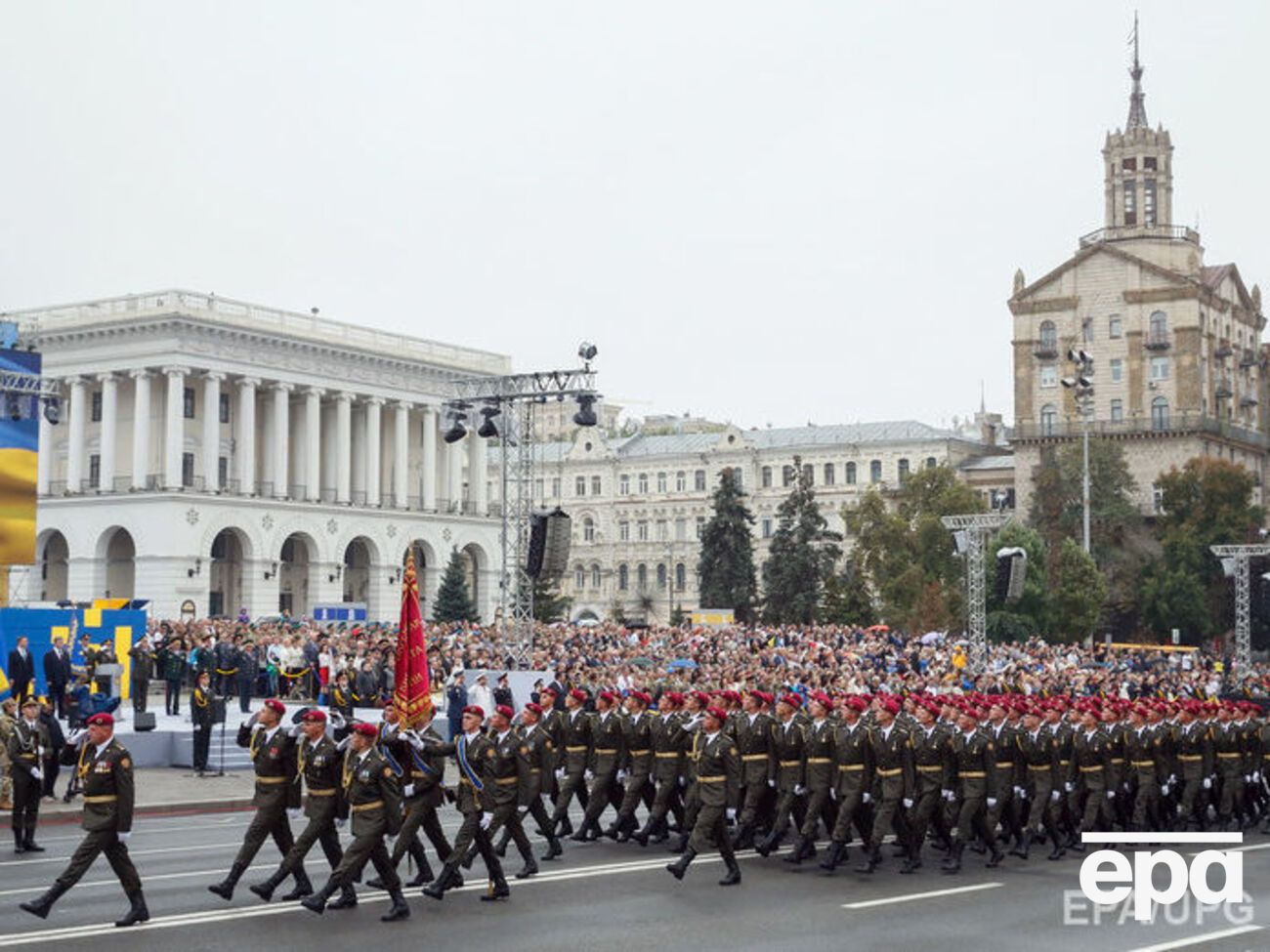 Крещатик перекроют в связи с праздничными мероприятиями