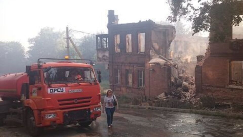 Сьогодні о 13.21 за московським часом пожежу загасили