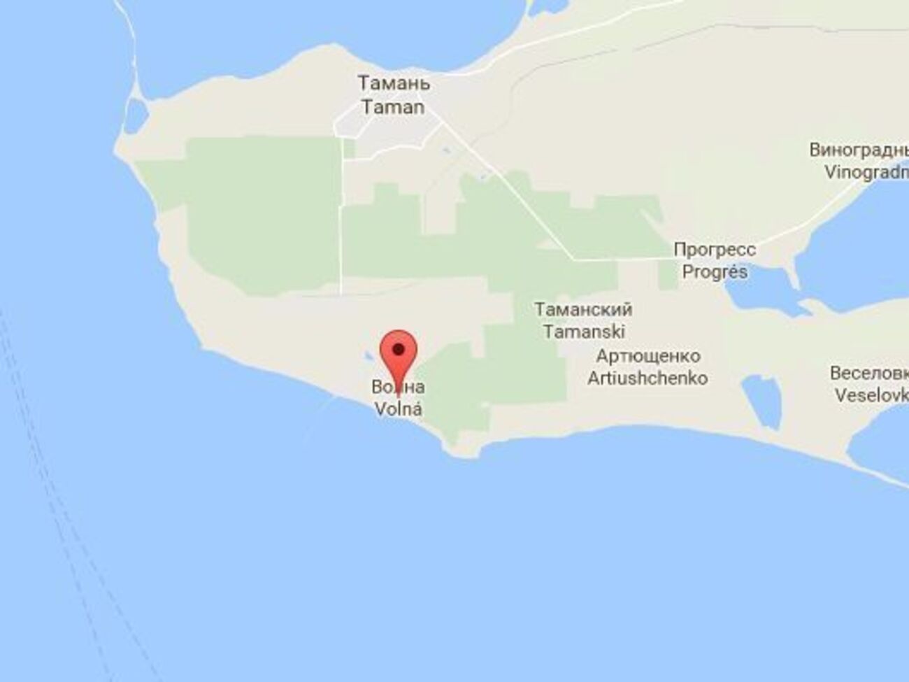 Инцидент произошел в поселке Волна