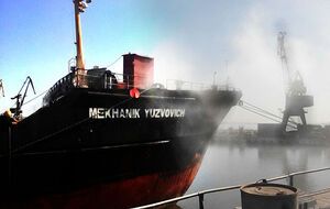 Спасатели ликвидировали пожар на теплоходе в Мариуполе за 15 минут