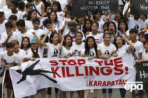 На Филиппинах прошли массовые протесты против антинаркотических рейдов Дутерте. Фоторепортаж