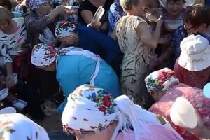Тиснява заради безкоштовної каші в Іжевську