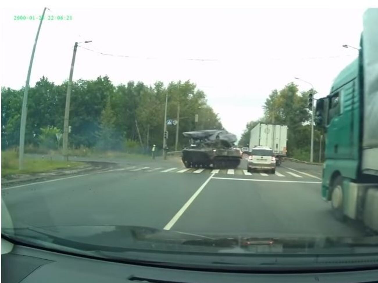 За секунду до столкновения