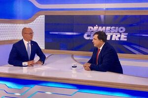 Саакашвілі (праворуч) подякував литовцям за підтримку України і Грузії