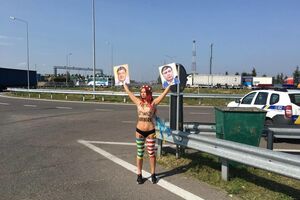 Активистка провела одиночную акцию, ее задержали