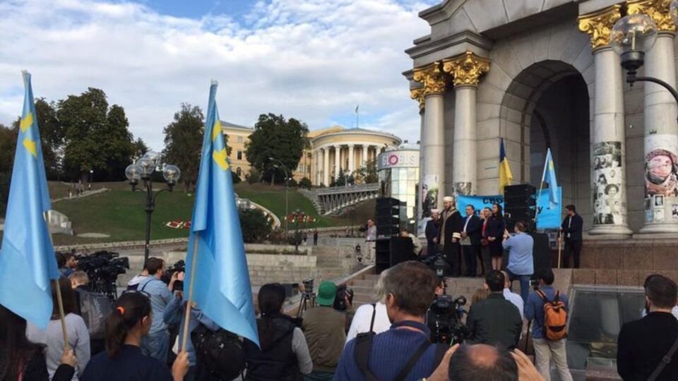 В Киеве митинговали в поддержку Чийгоза