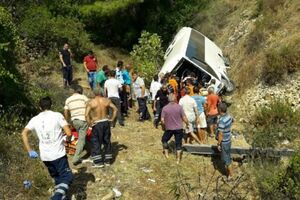 В автобусі, який зірвався у прірву, були громадяни Туреччини