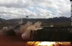 Вертолет обстрелял зрителей на учениях "Запад-2017"